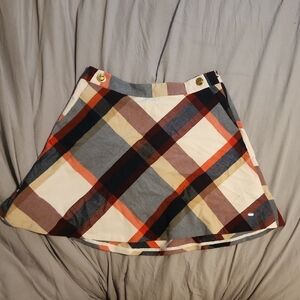 Chic Plaid Mini Skirt in‎ Multicolor